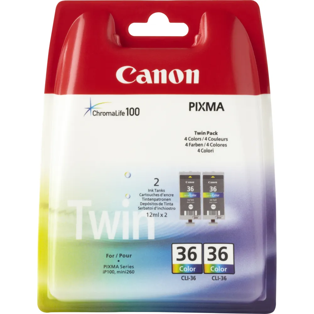 Canon 1511B018 Druckerpatrone 2 Stück(e) Original Schwarz, Cyan, Magenta, Gelb