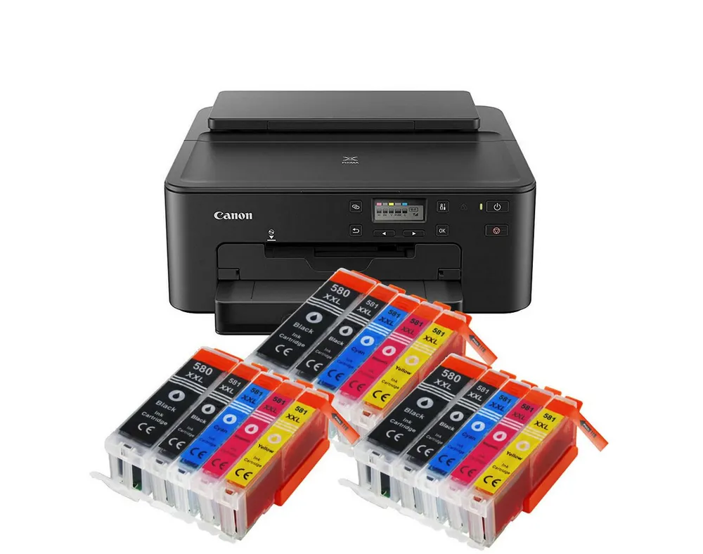 Canon Canon Pixma TS705a Tintenstrahldrucker mit 15 kompatiblen XXL Patronen Tintenstrahldrucker