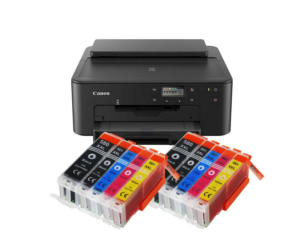 Canon Canon Pixma TS705a Tintenstrahldrucker mit 10 kompatiblen XXL Patronen Tintenstrahldrucker