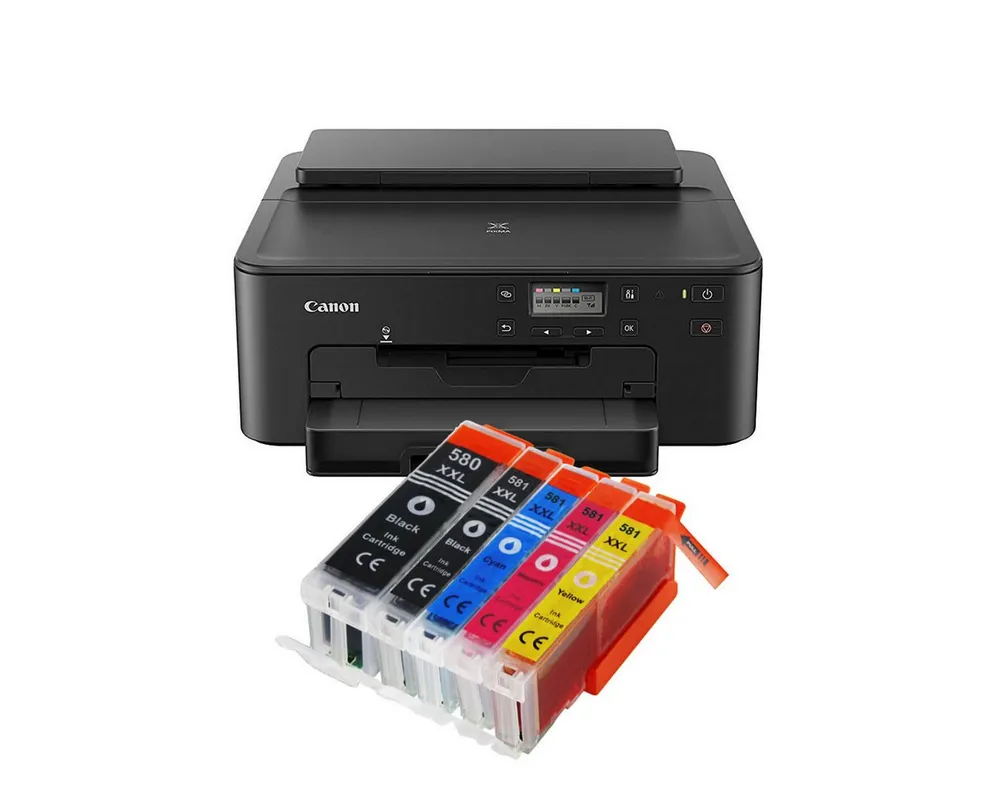 Canon Canon Pixma TS705a Tintenstrahldrucker mit 5 kompatiblen XXL Patronen Tintenstrahldrucker