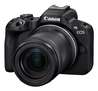 Canon EOS R50 + Objektiv RF-S 18-150mm F3.5-6.3 IS Systemkamera (RF-S 18-150mm F3.5-6.3 IS, 24,2 MP, Bluetooth, WLAN)