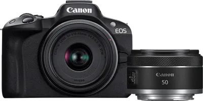 Canon EOS R50 + RF-S 18-45mm f/4.5-6.3 IS STM + RF 50mm f/1.8 STM