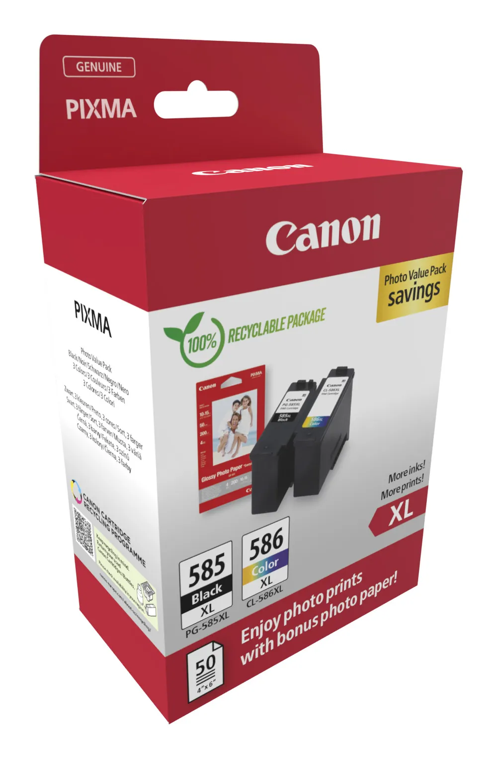 Canon PG-585XL/CL-586XL Tintenpatronen Multipack 4-farbig Tintenpatrone