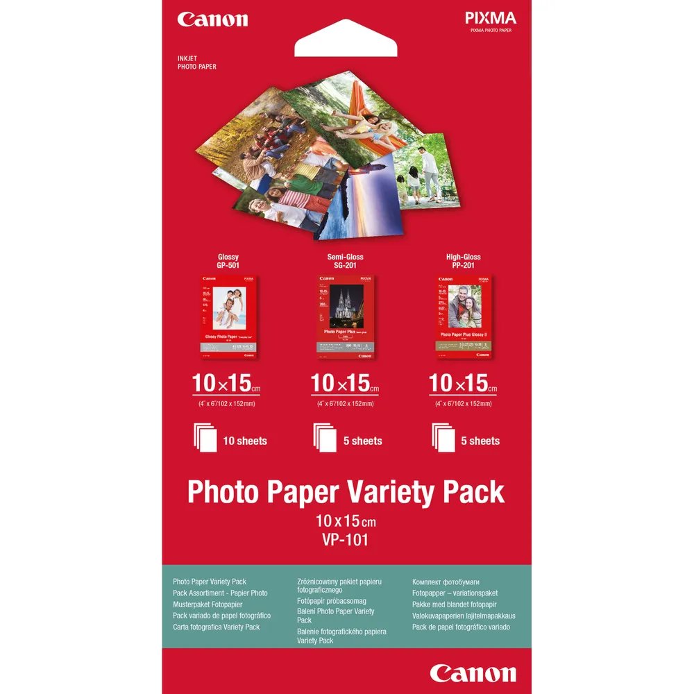 VP-101 10x15 - 20 Blatt Fotopapier