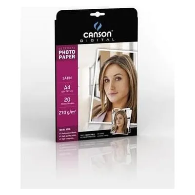 Canson Ultimate Satin A4 240G Fotopapier Weiss