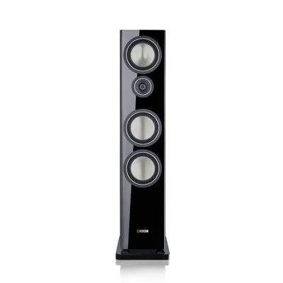 Townus 90 schwarz high gloss Stück Standlautsprecher