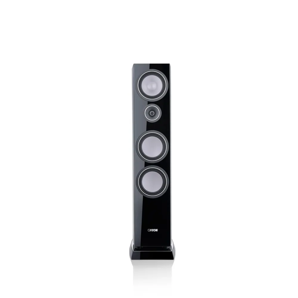 Vento 80 schwarz highgloss Stück Standlautsprecher