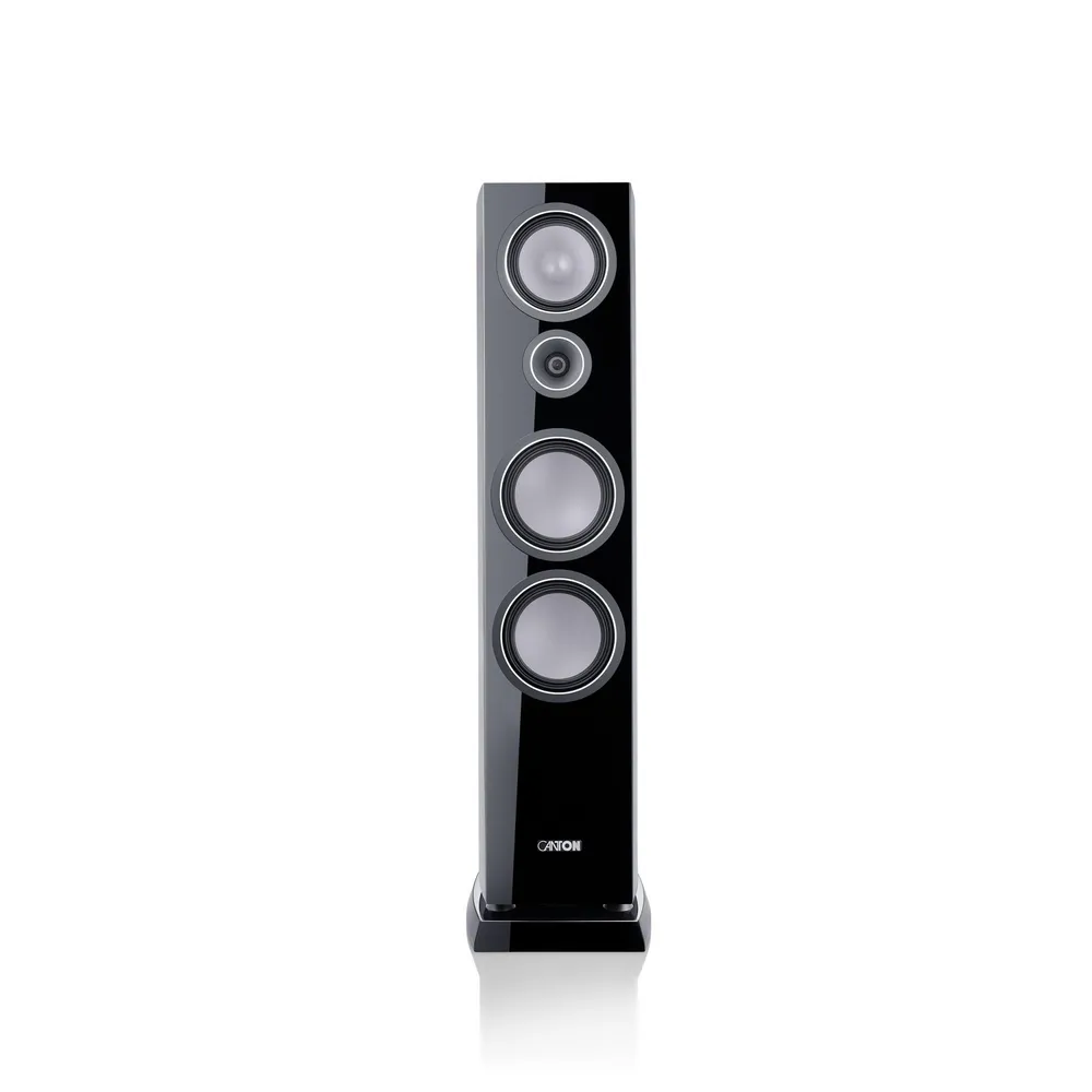 Vento 90 schwarz high gloss Stück Standlautsprecher