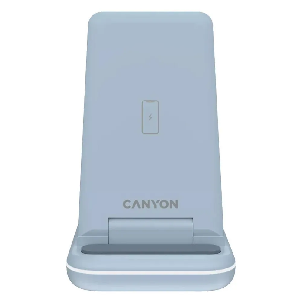 Canyon WS-304, Foldable 3in1 Wireless charger, with touch button for Running water light, Input