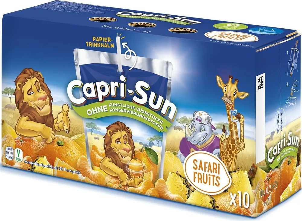 CAPRI-SUN Wasserbar Capri-Sun 135880003 Safari 10 Stück x 0,2 l