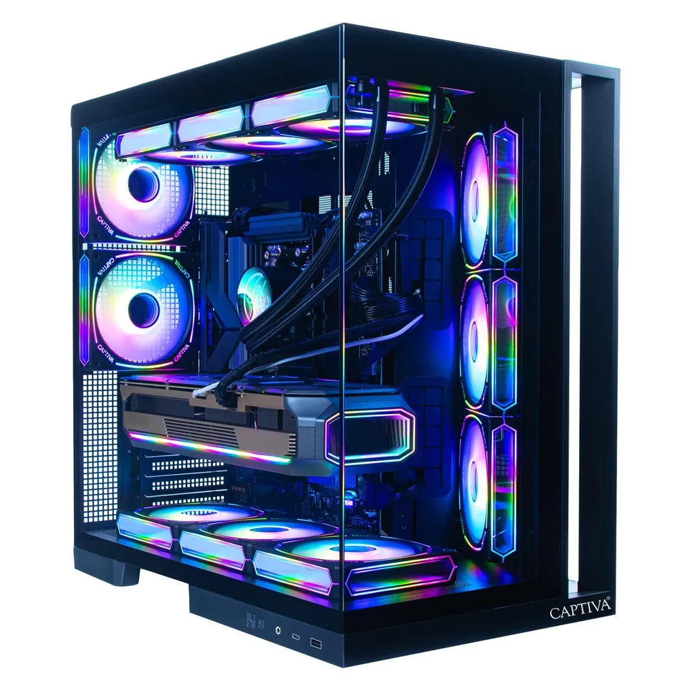 Desktop-PC Captiva 99689 AMD Ryzen 7 9800X3D 32GB 1TB SSD Radeon RX 9070 XT WiFi6 RGB