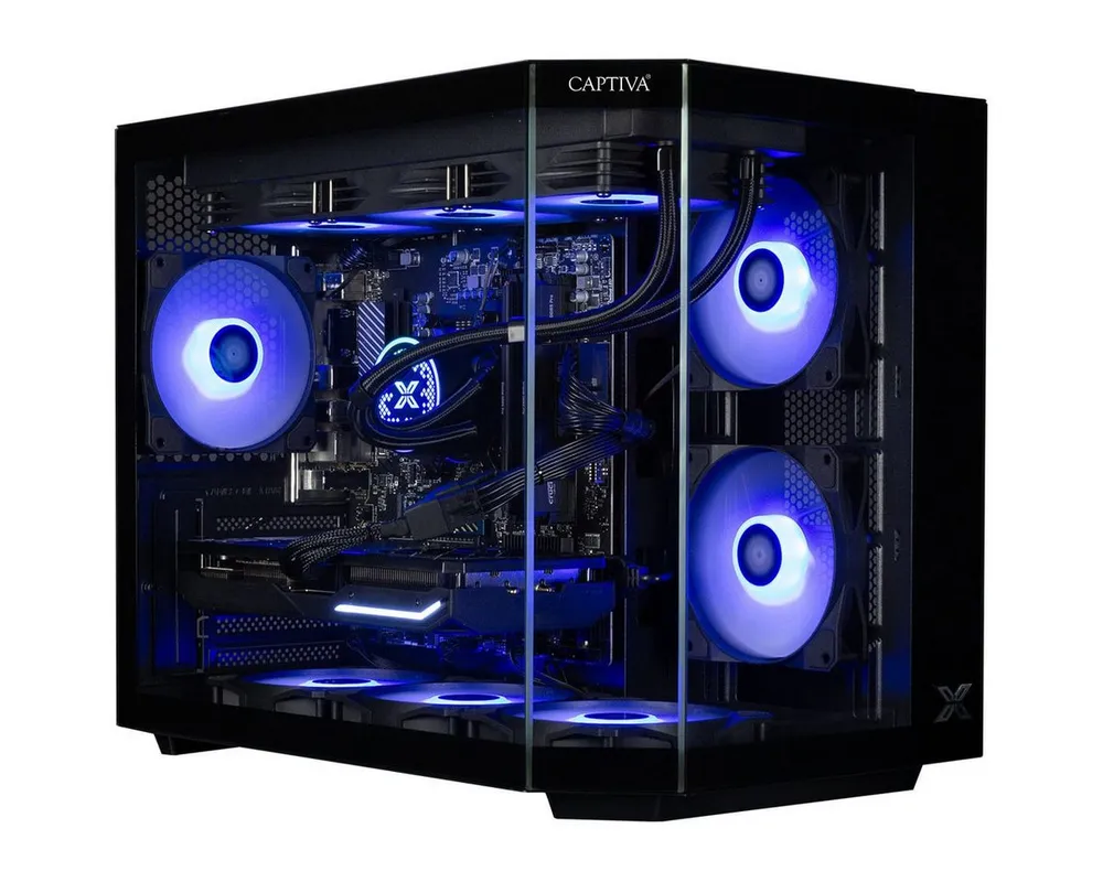 CAPTIVA Highend Gaming R90-164 PC (AMD Ryzen 7 7800X3D, GeForce® RTX™ 5070, 32 GB RAM, 1000 GB SSD, Wasserkühlung, WLAN, Windows 11 Home)