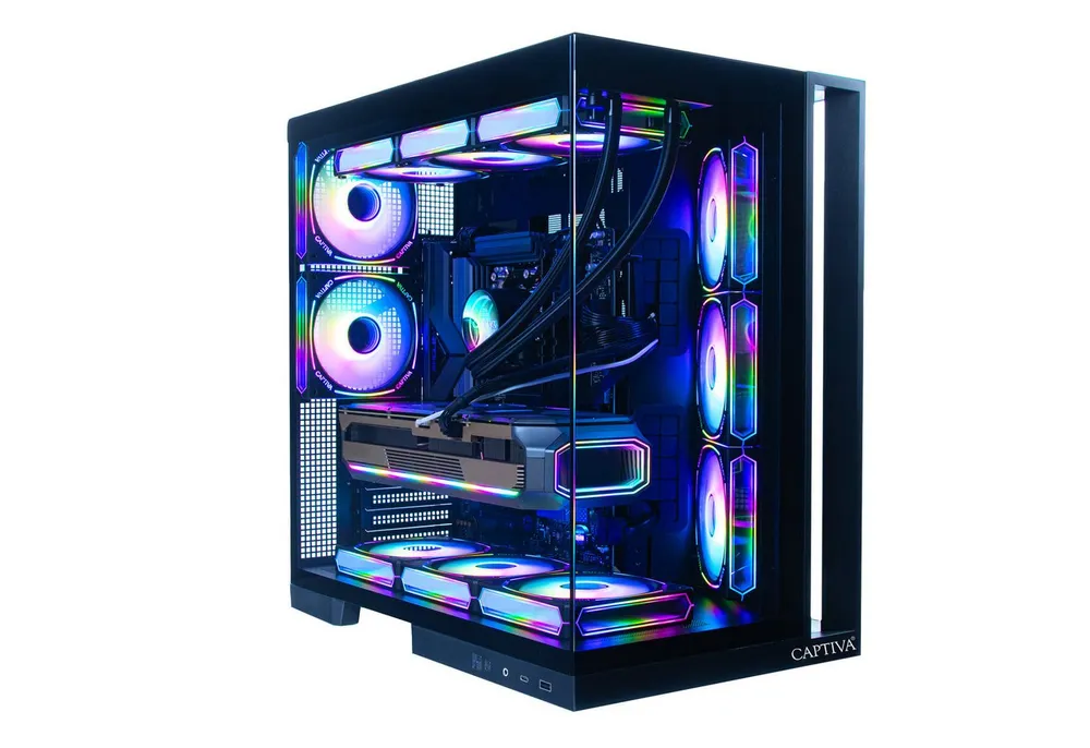 CAPTIVA Highend Gaming R90-360 PC (AMD Ryzen 9 9950X3D, GeForce® RTX™ 5080, 32 GB RAM, 1000 GB SSD, Wasserkühlung, WLAN, Windows 11 Home)