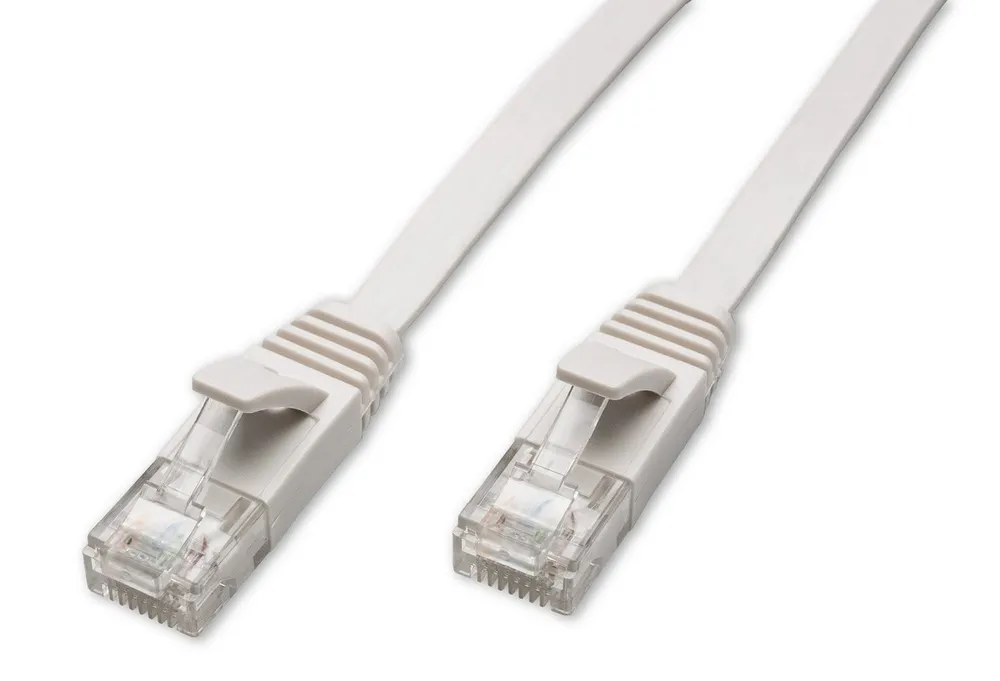 CAPTIVA Kabel Patchkabel CAT 6a Kabel für Netzwerk, LAN und Ethernet 1m weiß Computer-Kabel