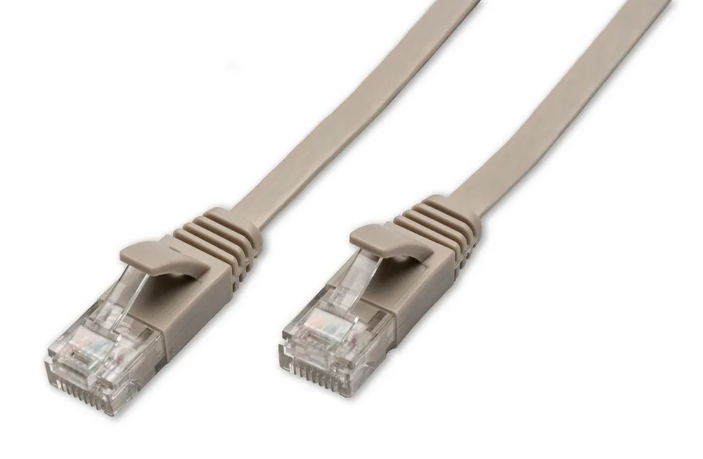 CAPTIVA Kabel Patchkabel CAT 6a Kabel für Netzwerk, LAN und Ethernet 1m grau Computer-Kabel