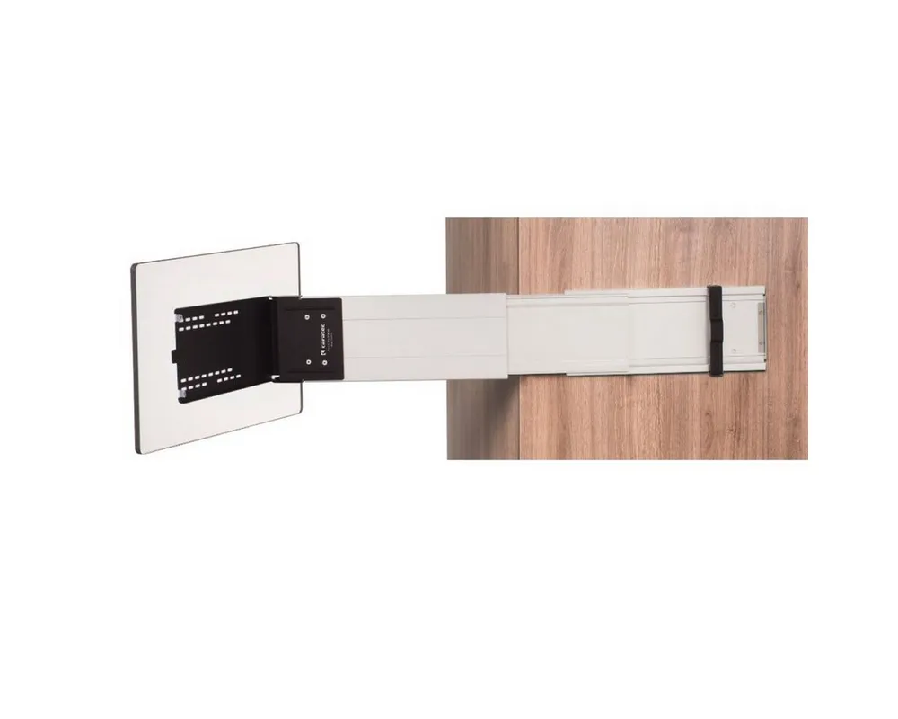 Caratec TV-Wandhalterung CFA102L TV-Halter seitlicher Auszug mit Pushlock Ver-Entriegelung