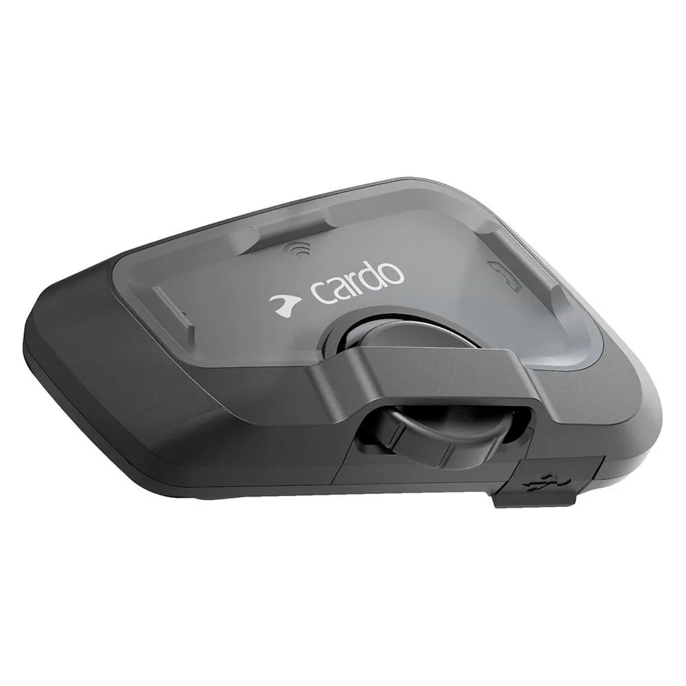 Intercom Cardo FRC4X003 kabellos Bluetooth 5.2 Motorrad 4 Kanäle 1200 m Schwarz