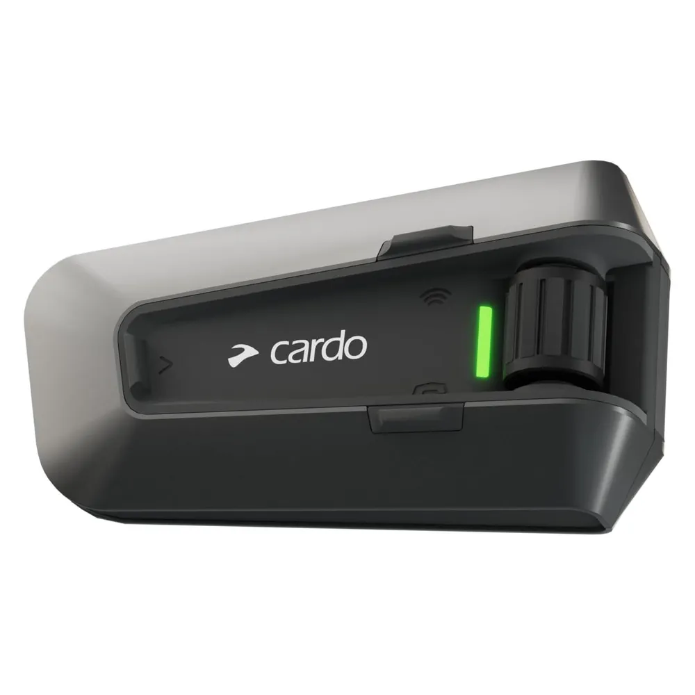 Intercom Cardo PT200001 Bluetooth 5.2, 2 Kanäle, FM-Radio, 1600 m Reichweite, Schwarz