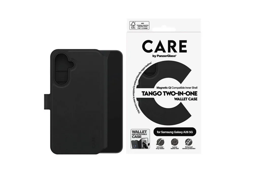 CARE by PanzerGlass Handyhülle Tango Two-in-One Wallet Case für Samsung Galaxy A26 5G