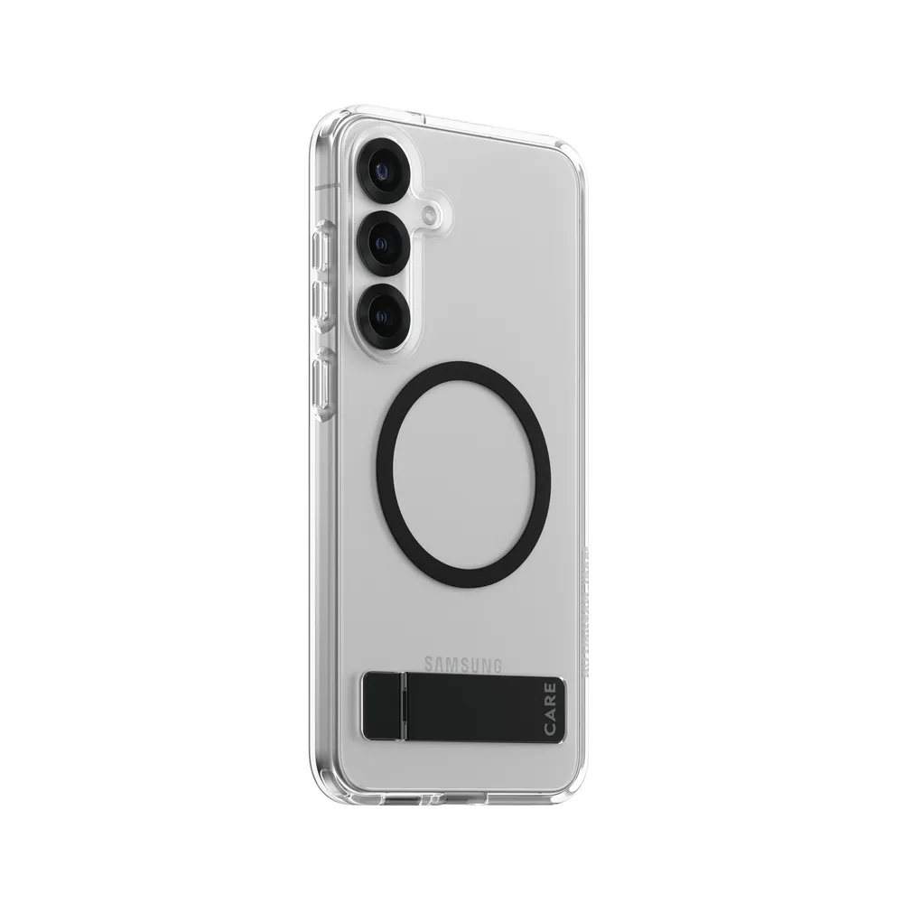 CARE by PanzerGlass Handyhülle Magnetic QI Compatible Kickstand Case für Samsung Galaxy S25 Plus, Backcover, Schutzhülle, Handyschutzhülle, Case, Schutzcase, stoßfest