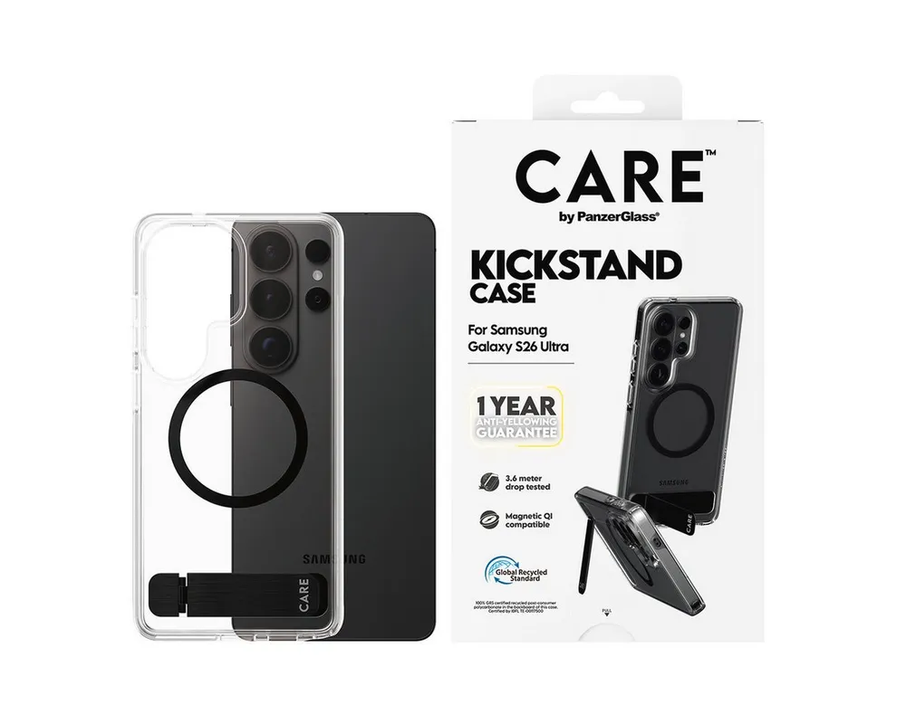 CARE by PanzerGlass Handyhülle Urban Explorer Case mit Kickstand/Qi für Samsung Galaxy S26 Ultra, Backcover, Schutzhülle, Handyschutzhülle, Case, Schutzcase, stoßfest