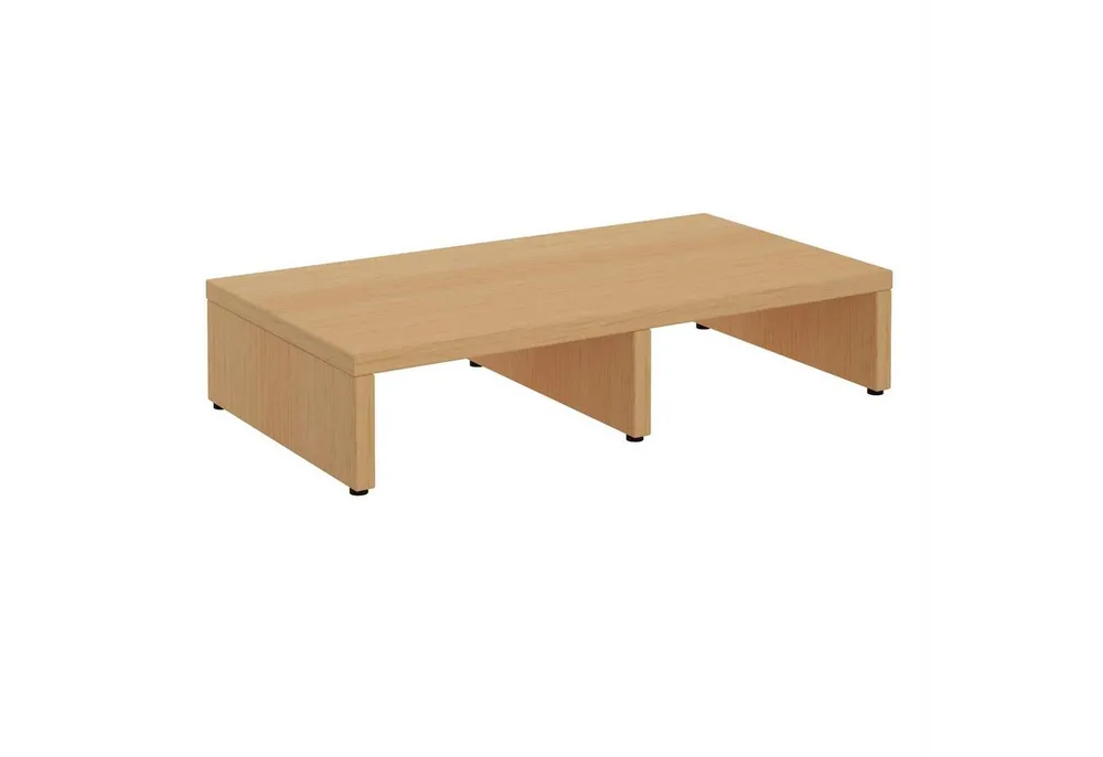 CARO-Möbel Monitorständer MONITOR, (Bildschrimerhöhung 50cm breit, Schreibtischaufsatz buchefarben)