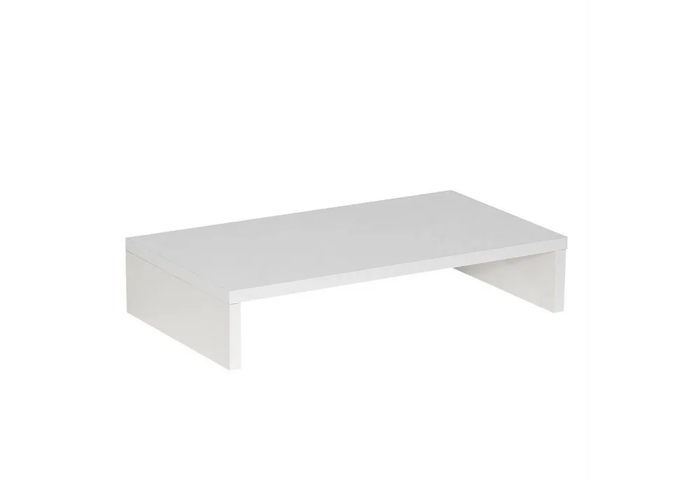 CARO-Möbel Monitorständer MONITOR, (Bildschrimerhöhung 50cm breit, Schreibtischaufsatz weiß)
