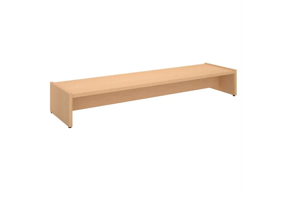 CARO-Möbel Monitorständer ZOOM, (Bildschrimerhöhung 100cm für 2 Monitore, Schreibtischaufsatz buche)