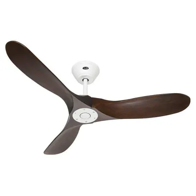 Ventilator CasaFan 312220 Eco Genuino 122 cm Nuss/Weiß Fernbedienung