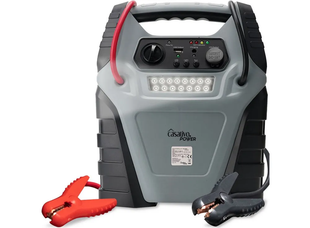 Casativo 5-in-1 Notfallbegleiter mit Starthilfe Booster & Luftkompressor Powerbank 20000 mAh, 12V, 20Ah, 1000A, 150 PSI – leistungsstark, mobil & vielseitig
