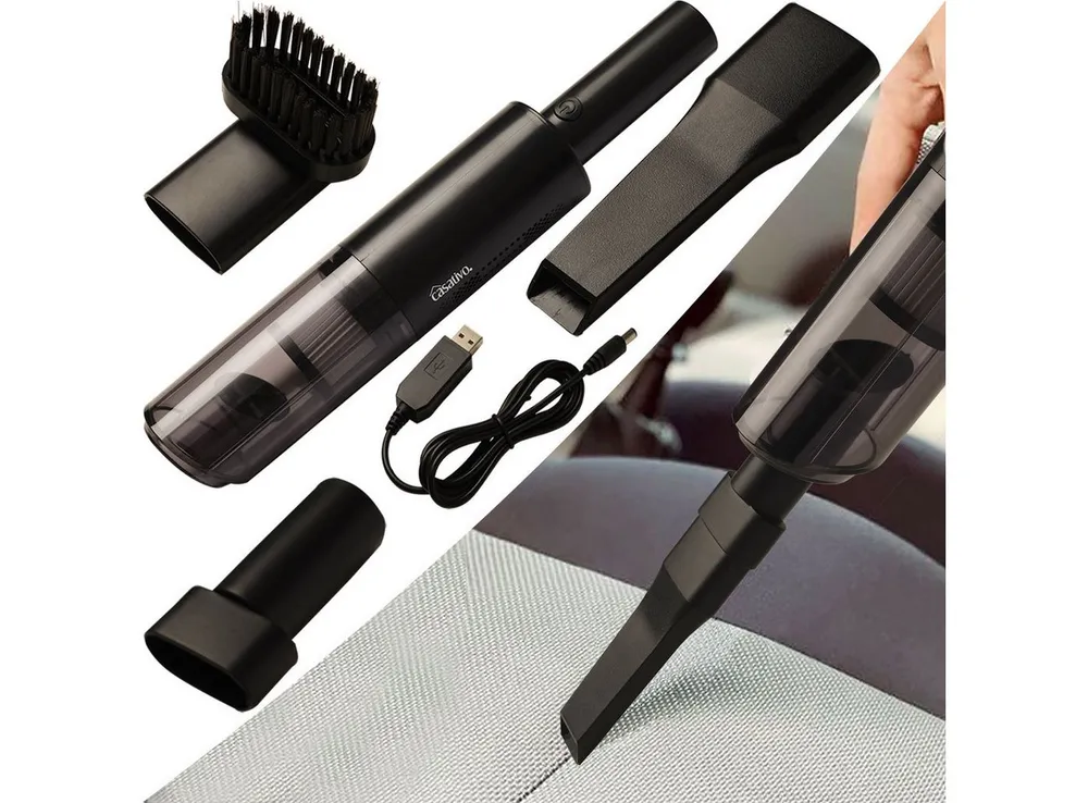 Casativo Akku-Handstaubsauger Profi Handstaubsauger 6000 Pa 120 W HEPA-Filter beutellos & USB, 120 W, beutellos, 20 min. Laufzeit, 2 Aufsätze, Staubbehälter 214 ml, 65–70 dB leise