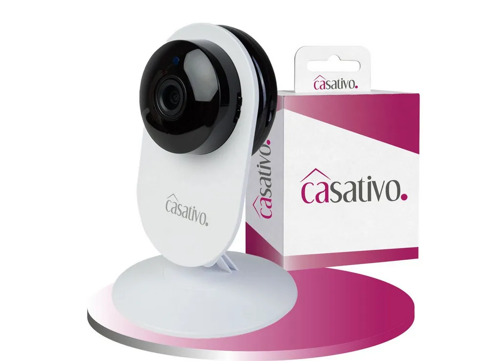 Casativo IP-Überwachungskamera Full-HD Überwachungskamera 135° Weitwinkel 10m-Nachtsicht & WLAN USB