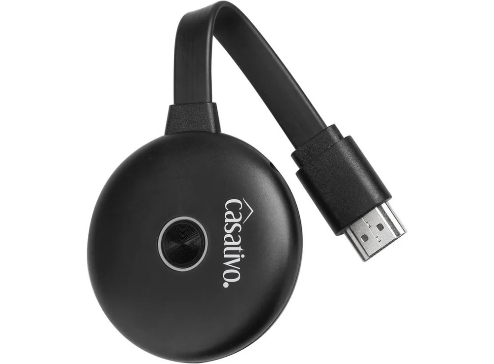 Casativo Streaming-Stick WLAN 4K-Ultra-HDMI Streaming-Empfänger Dongle SmartMedia Player USB, (1 St), Miracast, AirPlay & DLNA • Ideal für Gaming & große Beamer-Leinwände