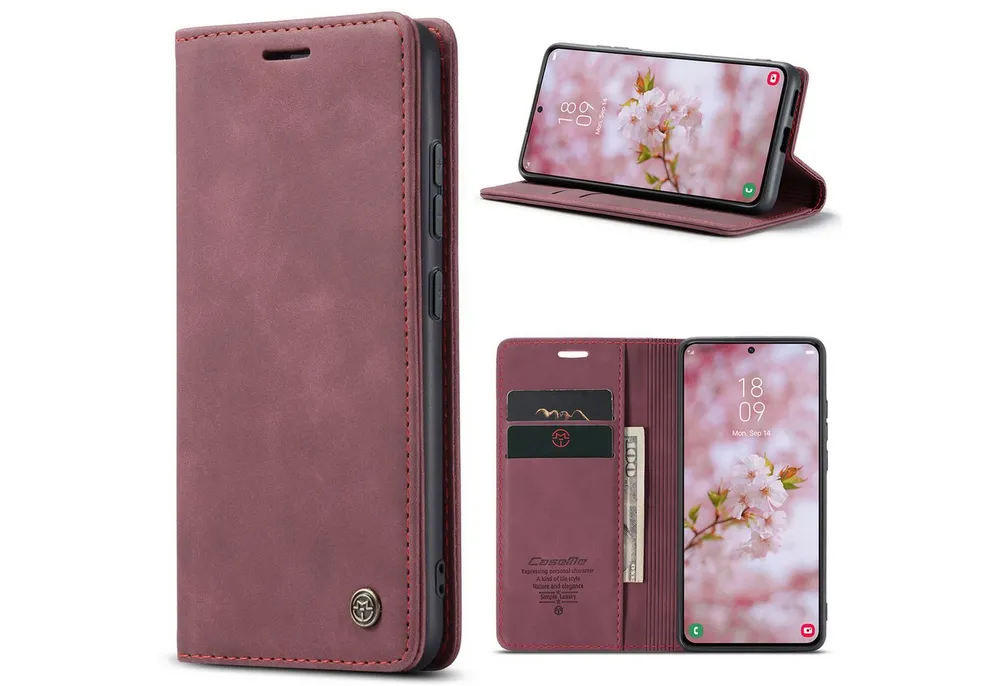 CaseMe Handyhülle Caseme Handyhülle für Xiaomi Xioami 15T-Karmesinrot