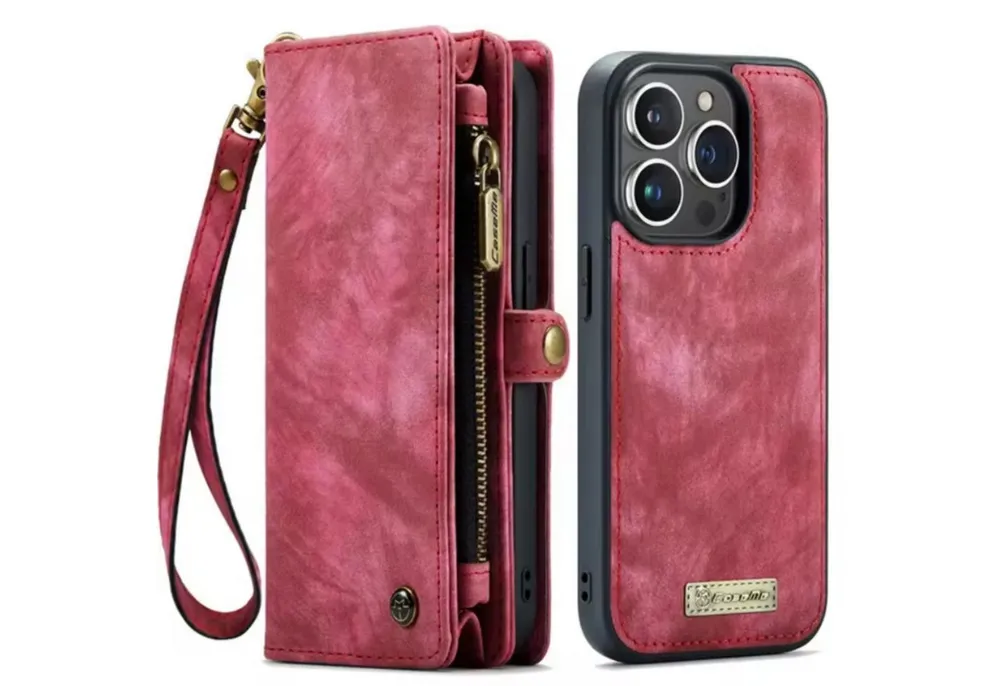 CaseMe Handyhülle Caseme iPhone Hülle mit Zipper 2in1