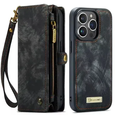 CaseMe Handyhülle Caseme iPhone Hülle mit Zipper 2in1