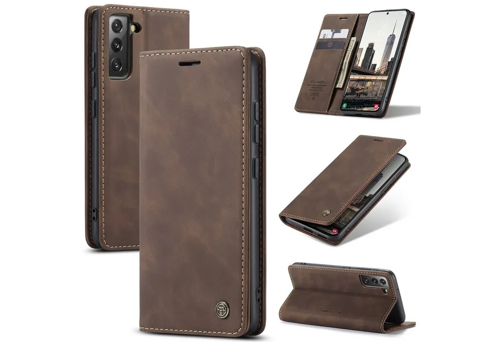 CaseMe Handyhülle Premium Hülle für Samsung Klapphülle