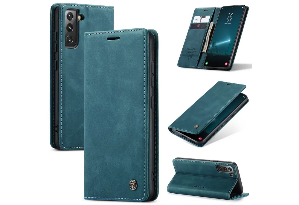 CaseMe Handyhülle Premium Hülle für Samsung Klapphülle