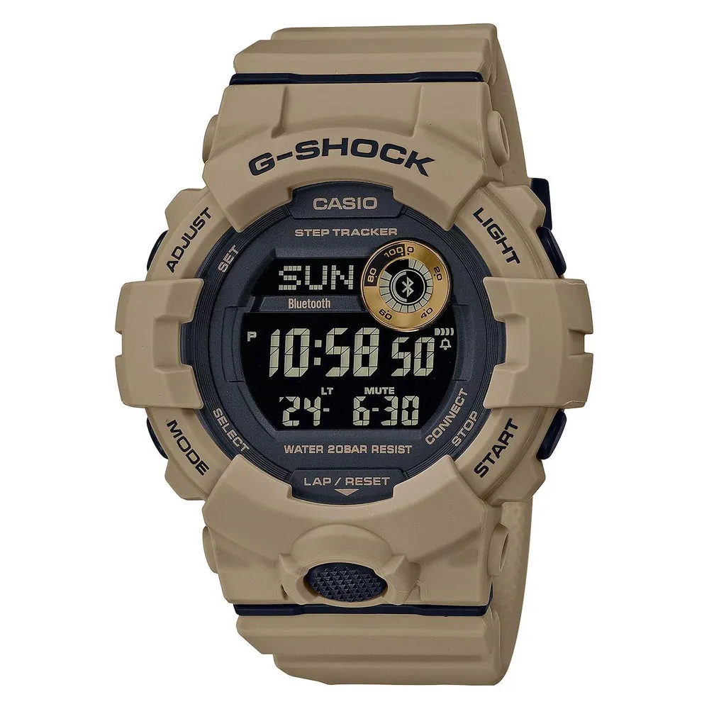 CASIO G-Shock GBD-800UC-5ER Bluetooth 49mm Beige Wasserdicht