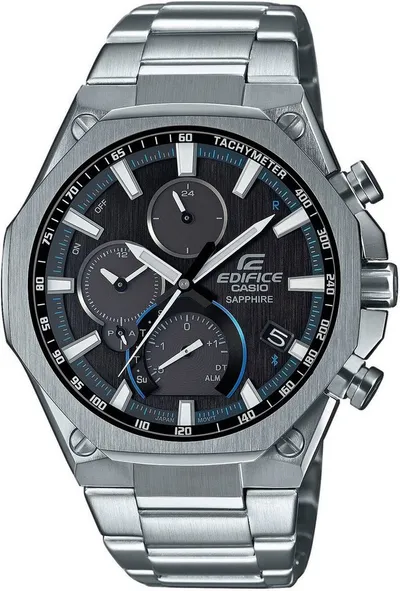 CASIO EDIFICE EQB-1100D Smartwatch, Solaruhr, Armbanduhr, Herrenuhr,Bluetooth, Edelstahlarmband,Saphirglas