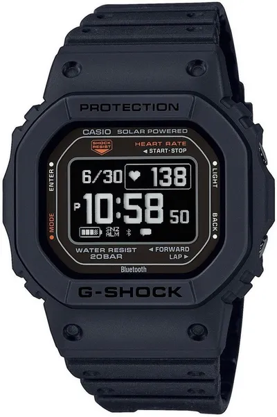 CASIO G-SHOCK DW-H5600 Smartwatch, Solaruhr, Armbanduhr, Herrenuhr, Stoppfunktion,Herzfrequenzmesser