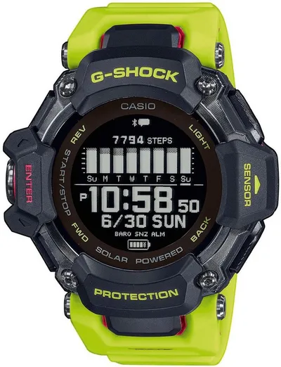 CASIO G-SHOCK GBD-H2000 Smartwatch, Solaruhr, Armbanduhr, Herrenuhr, Digitaluhr,Stoppfunktion, Weltzeit