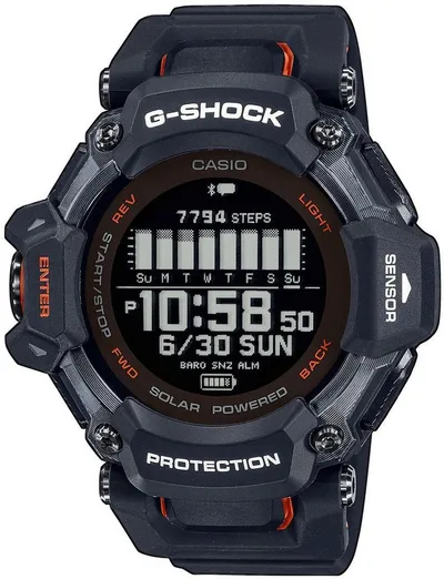 CASIO G-SHOCK GBD-H2000 Smartwatch, Solaruhr, Armbanduhr, Herrenuhr, Digitaluhr,Stoppfunktion, Weltzeit