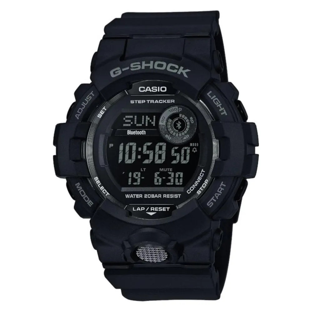 Casio GBD-800-1B Bluetooth 48,6mm Schwarz Wasserdicht 20ATM Stoppuhr