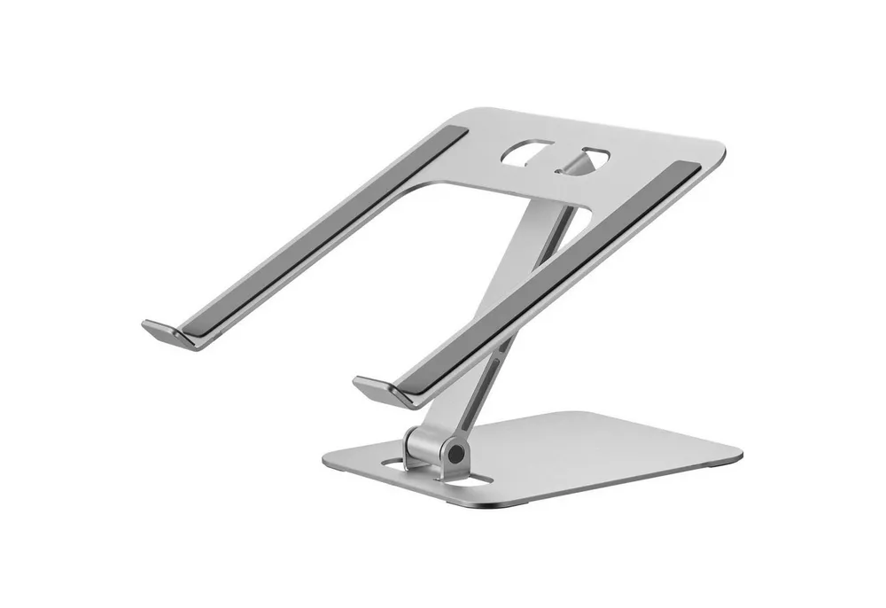 CAVO Laptop-Ständer faltbar, höhenverstellbar, silber, aus Aluminium, (für Laptops, Notebooks, Tablets: von 10 bis 16 Zoll)