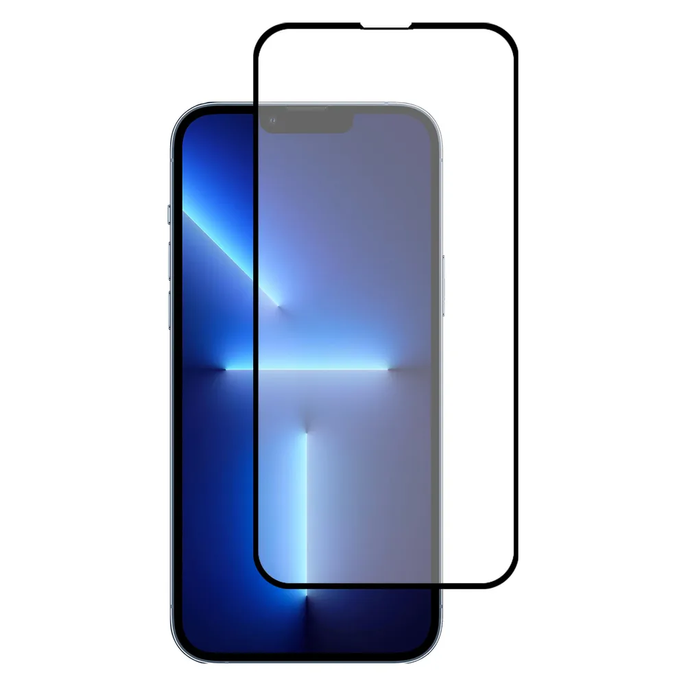 Cazy Schutzglass Kompatibel mit iPhone 13 Pro Max - Tempered Glass Volle Abdeckung -
