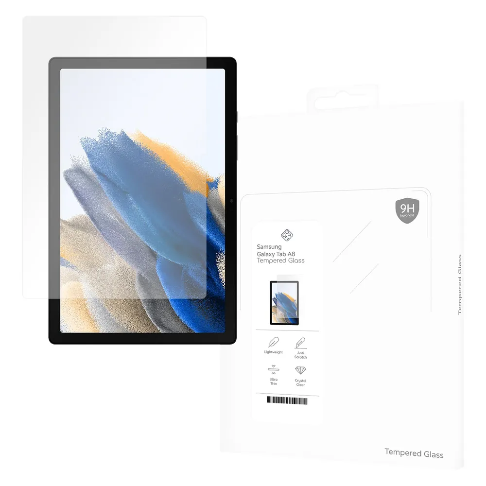 Cazy Schutzglass Kompatibel mit Samsung Galaxy Tab A8 - Displayschutz Tempered Glass