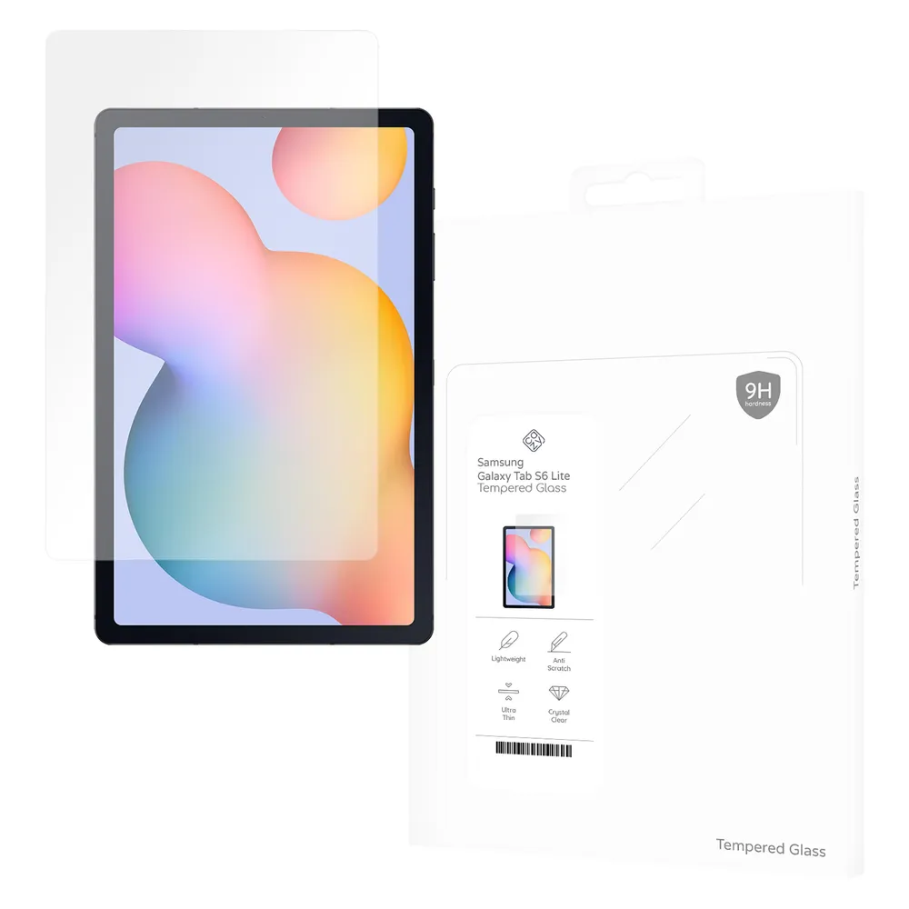 Cazy Schutzglass Kompatibel mit Samsung Galaxy Tab S6 Lite - Displayschutz Tempered Glass