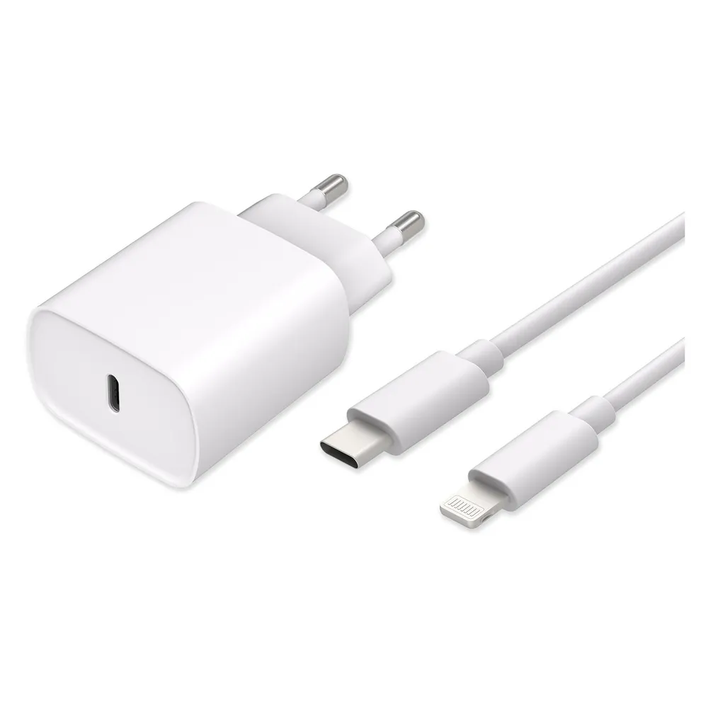 Cazy Power Delivery USB-C Ladegerät 20W + USB-C zu Lightning Kabel - 75cm -