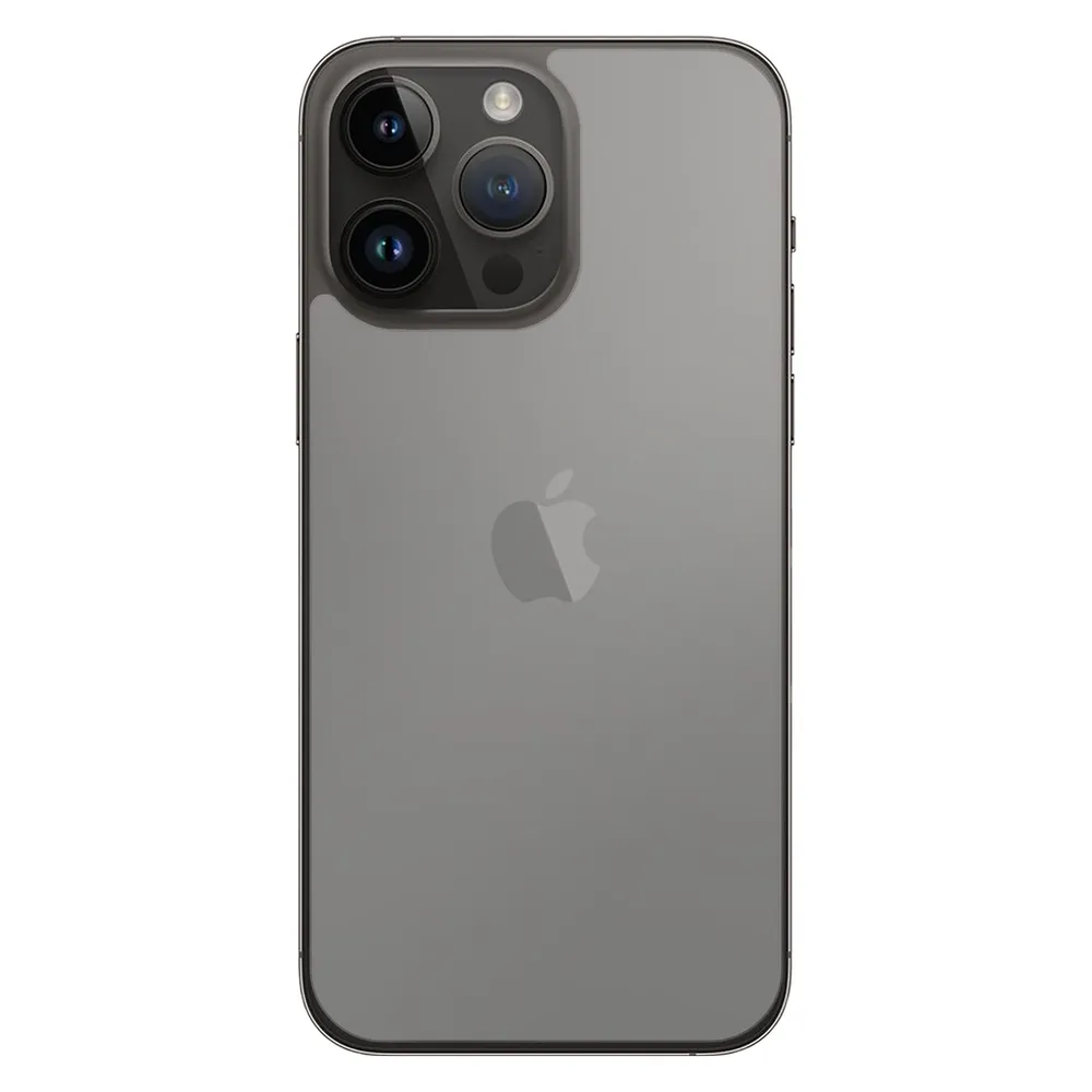 Cazy Rückseite Glass Kompatibel mit iPhone 15 Pro Max Tempered Glass Hülle Kompatibel - Transparant